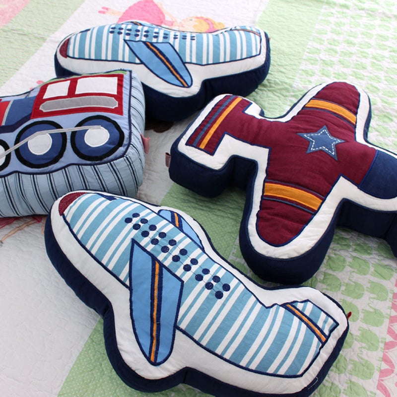 ABREEZE Airplane Shaped Pillow Decorative Pillows Bed Decor Little Girls Boys Toy Cute Room Decor & Plane Pillow for Bedroom Sofa Chair - Image 5